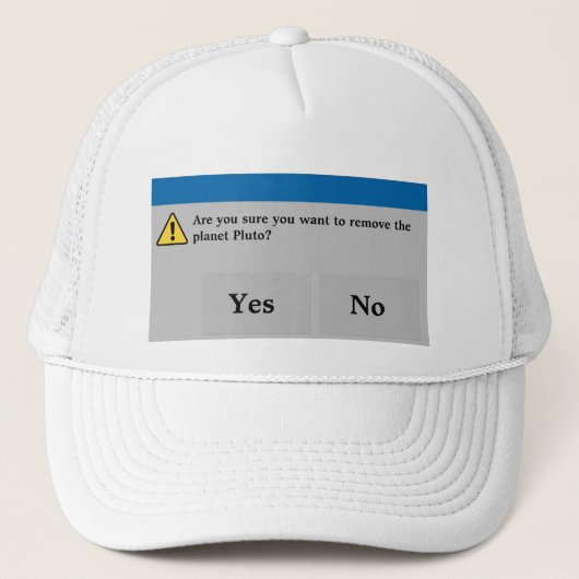 Planeten-Pluto-Hut Truckerkappe (Vorderseite)