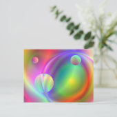 Planeten Postkarte (Stehend Vorderseite)