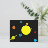 Planeten Postkarte (Stehend Vorderseite)