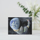 Planeten Postkarte (Stehend Vorderseite)