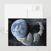 Planeten Postkarte (Vorne/Hinten)