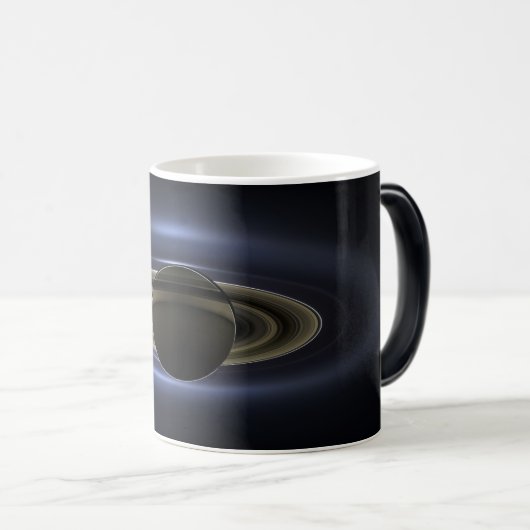 Planeten-Saturn-Farbändernde Tasse (VorderseiteRechts)