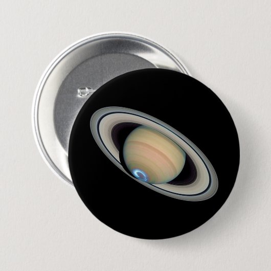 PLANETEN-SATURN (Sonnensystem) ~ Button (Vorne & Hinten)