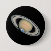 PLANETEN-SATURN (Sonnensystem) ~ Button (Vorderseite)