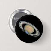 PLANETEN-SATURN (Sonnensystem) ~ Button (Vorne & Hinten)