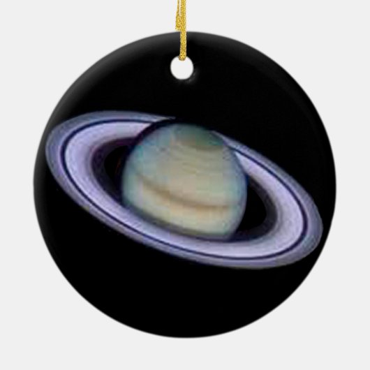 Planeten-Saturn-Verzierung Keramikornament (Hinten)