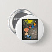 Planeten Sonnenastronomie Astrologie Quecksilberve Button (Vorne & Hinten)