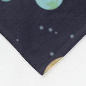 Planeten, Sterne, Galaxie Fleecedecke (Ecke)