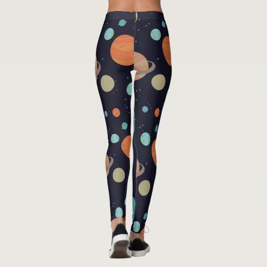 Planeten, Sterne, Galaxie Leggings (Rückseite)