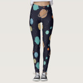 Planeten, Sterne, Galaxie Leggings (Vorderseite)