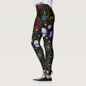 Planeten, Sterne und Raketenschiffe Leggings (Links)