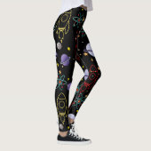 Planeten, Sterne und Raketenschiffe Leggings (Rechts)