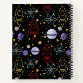 Planeten, Sterne und Raketenschiffe Notizblock (Rückseite)