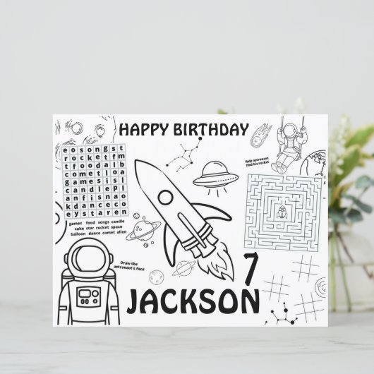 Planeten Tischsets, Außenraumprofil (Stehend Vorderseite)