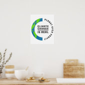 Planeten über Gewinn aus der globalen Erwärmung un Poster (Küche)