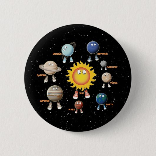 Planeten und das Sonnensystem Button (Vorderseite)