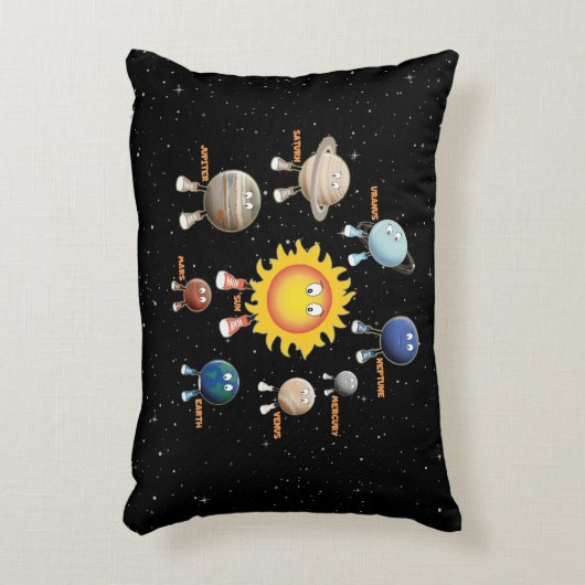 Planeten und das Sonnensystem Dekokissen (Vorderseite(Vertikal))