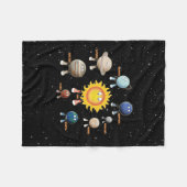 Planeten und das Sonnensystem Fleecedecke (Vorderseite (Horizontal))
