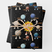 Planeten und das Sonnensystem Geschenkpapier Set (Beispiel)