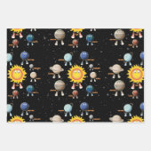 Planeten und das Sonnensystem Geschenkpapier Set (Vorderseite)