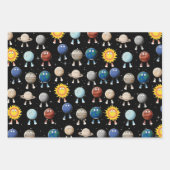 Planeten und das Sonnensystem Geschenkpapier Set (Vorderseite)