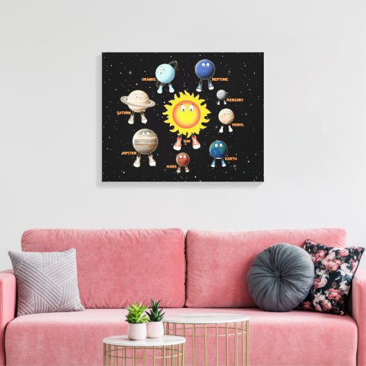Planeten und das Sonnensystem Leinwanddruck (Insitu (Wohnzimmer))