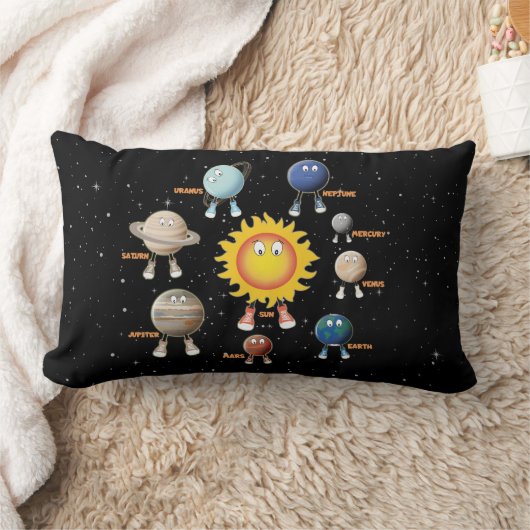 Planeten und das Sonnensystem Lendenkissen (Decke)