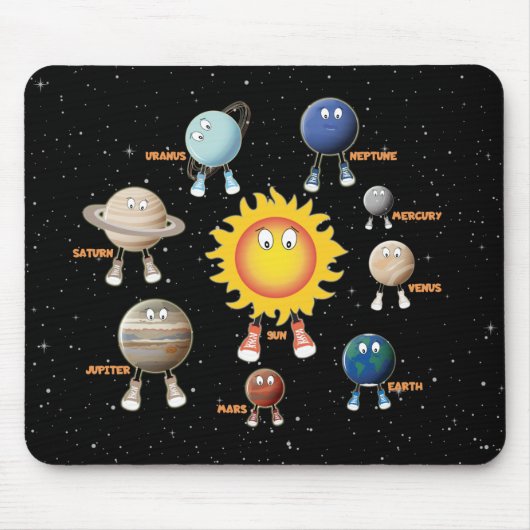 Planeten und das Sonnensystem Mousepad (Vorne)