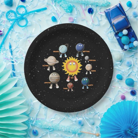 Planeten und das Sonnensystem Pappteller (Party)