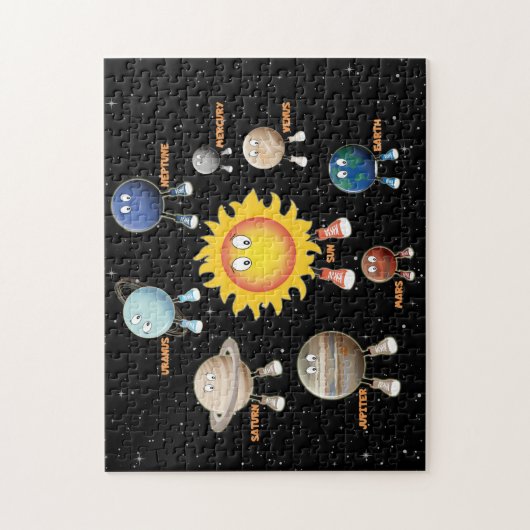 Planeten und das Sonnensystem Puzzle (Vertikal)