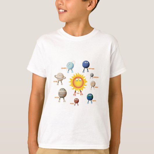 Planeten und das Sonnensystem T-Shirt (Vorderseite)