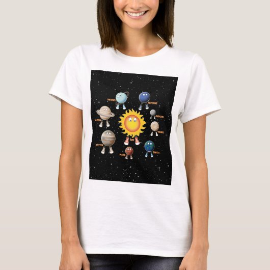 Planeten und das Sonnensystem T-Shirt (Vorderseite)
