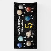Planeten und der Kindergeburtstag des Sonnensystem Banner (Vertikal)