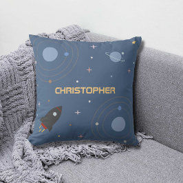 Planeten und Raketen, Weltraumkissen Kissen