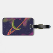 Planeten und Sterne Gepäckanhänger (Rückseite horizontal)