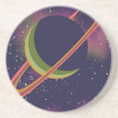 Planeten und Sterne Getränkeuntersetzer (Vorne)