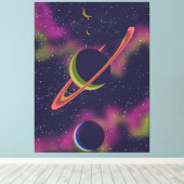 Planeten und Sterne Leinwanddruck (Insitu (Holzboden))