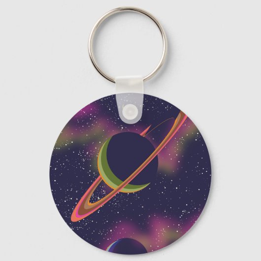 Planeten und Sterne Schlüsselanhänger (Vorderseite)