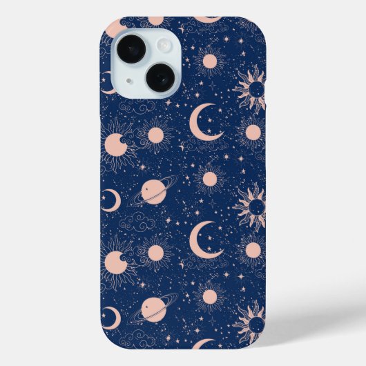 Planeten- und Sternmuster Case-Mate iPhone Hülle (Rückseite)