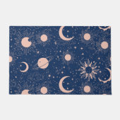 Planeten- und Sternmuster Fußmatte (Vorderseite)