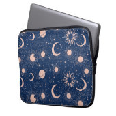Planeten- und Sternmuster Laptopschutzhülle (Vorderseite Links)