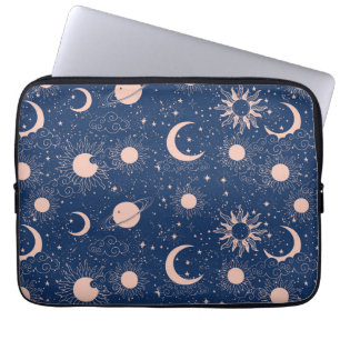 Planeten- und Sternmuster Laptopschutzhülle