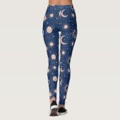 Planeten- und Sternmuster Leggings (Rückseite)