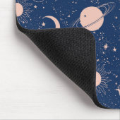 Planeten- und Sternmuster Mousepad (Ecke)