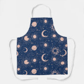 Planeten- und Sternmuster Schürze (Vorderseite)