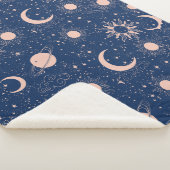 Planeten- und Sternmuster Sherpadecke (3/4)