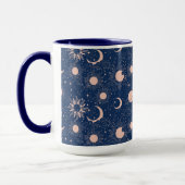 Planeten- und Sternmuster Tasse (Links)