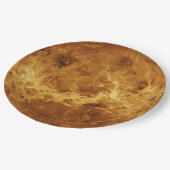 Planeten-Venus-Astronomie-WegwerfpapierTeller Pappteller (Schrägansicht)