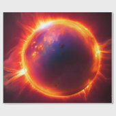 Planeten - Weltraum - Sterne - Milchstraßengalaxie Geschenkpapier (Flach)