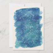 Planeten Weltraumdusche Einladung (Rückseite)